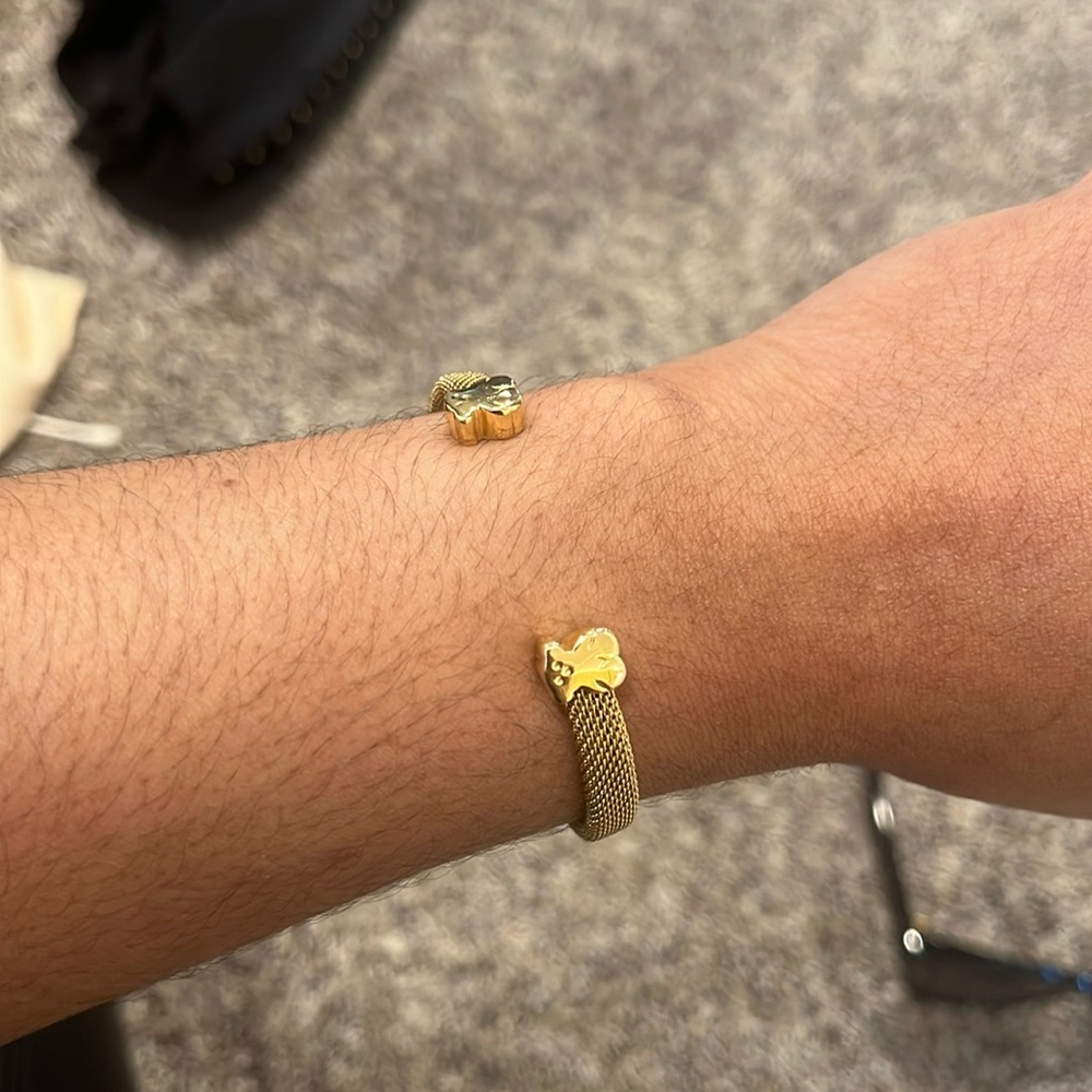 Tous authentic 18k solid gold bracelet
